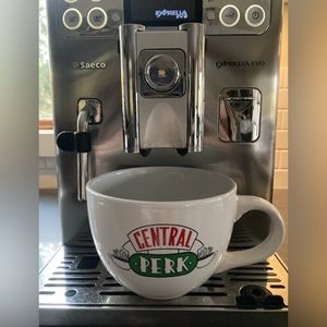 Friends large coffee cup. Coffee maker not for sale